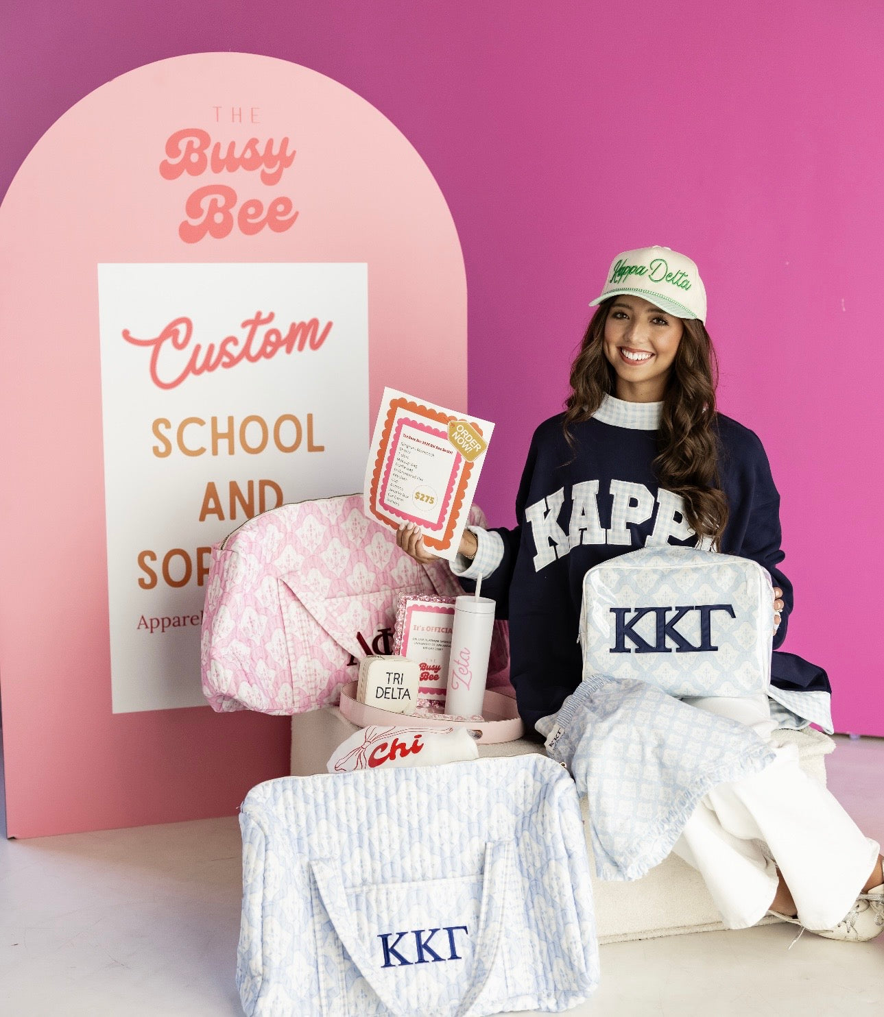 Darling Hog Bid Day Basket: University of Arkansas