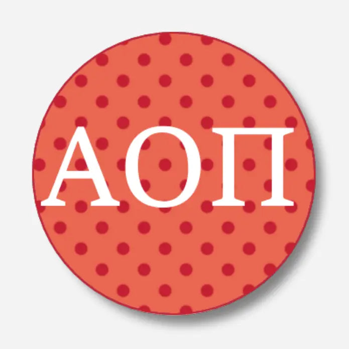 Alpha Omicron Pi Button 2"