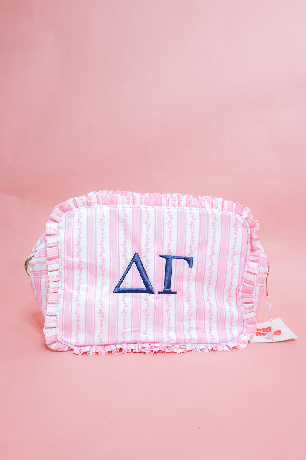 Delta Gamma Ruffle Makeup Bag