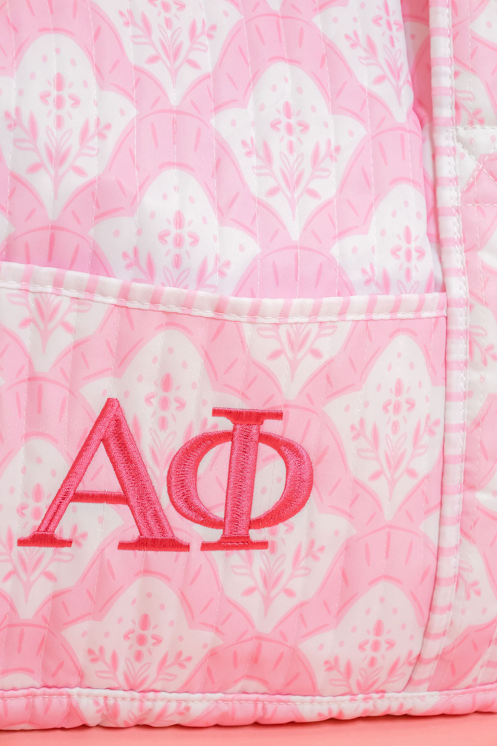 Alpha Phi Quilted Duffle Bag