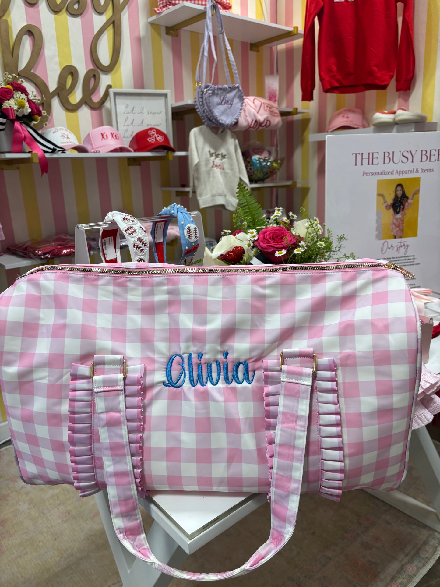 Pink Duffle Bag