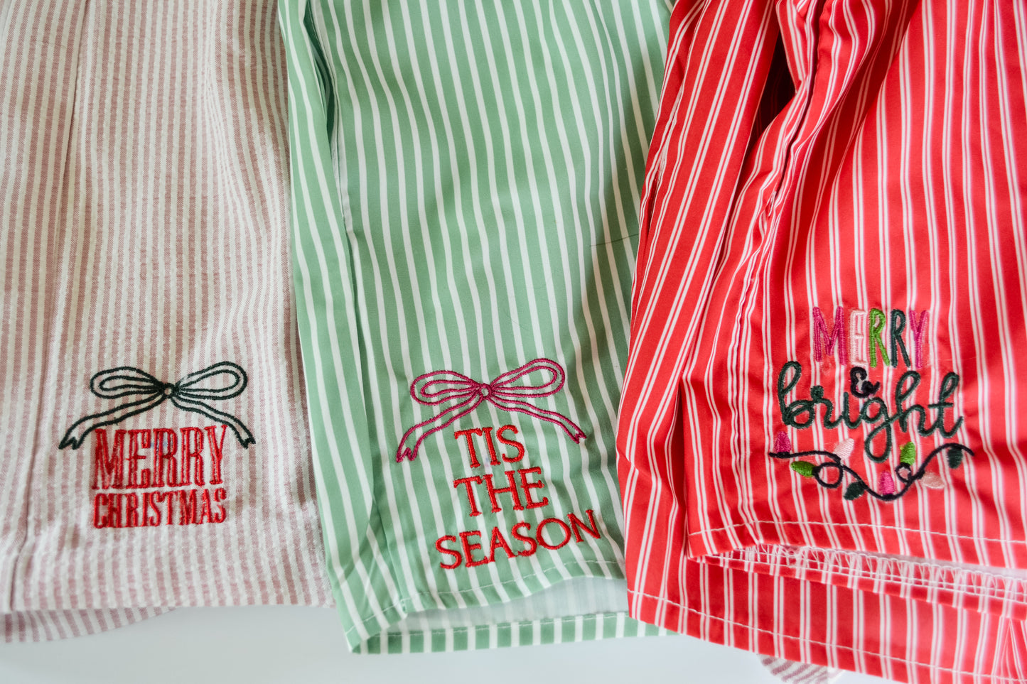 Merry and Bright Boxer Shorts Red