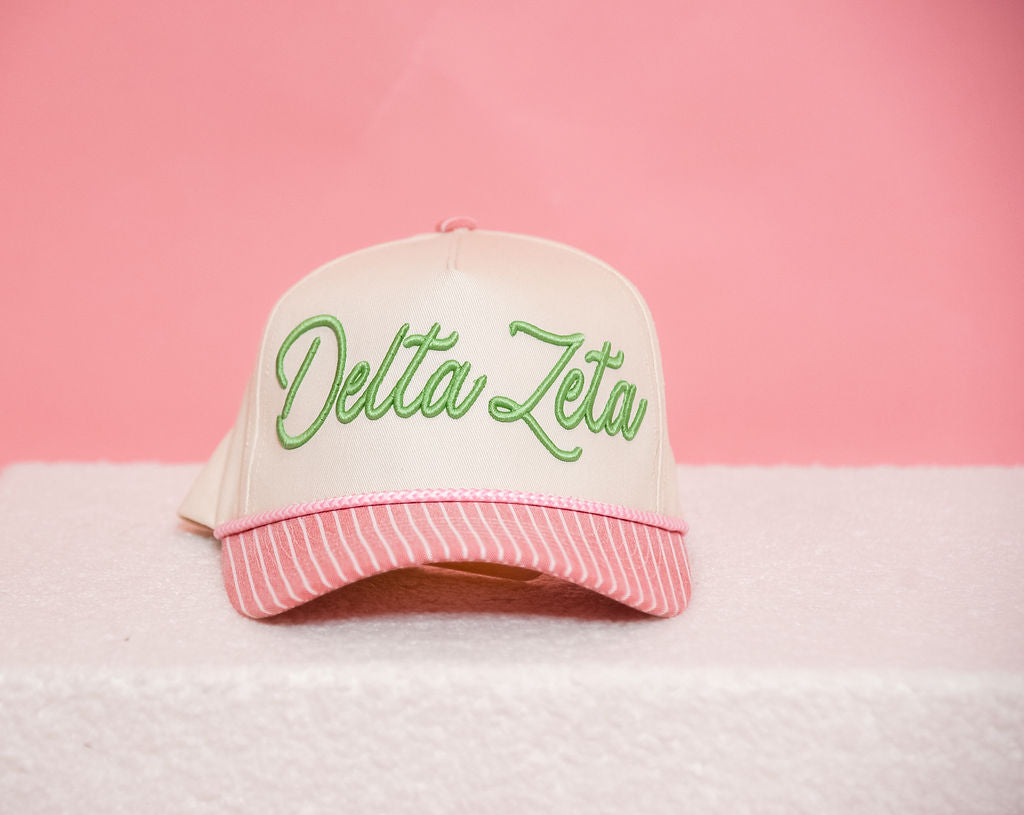 Delta Zeta Stripe Hat