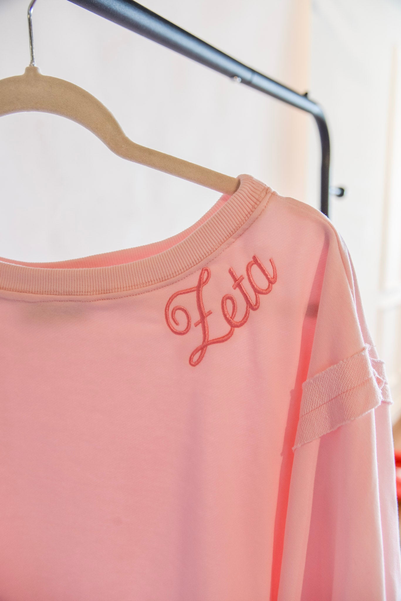 Zeta Embroidered Neckline Sweatshirt