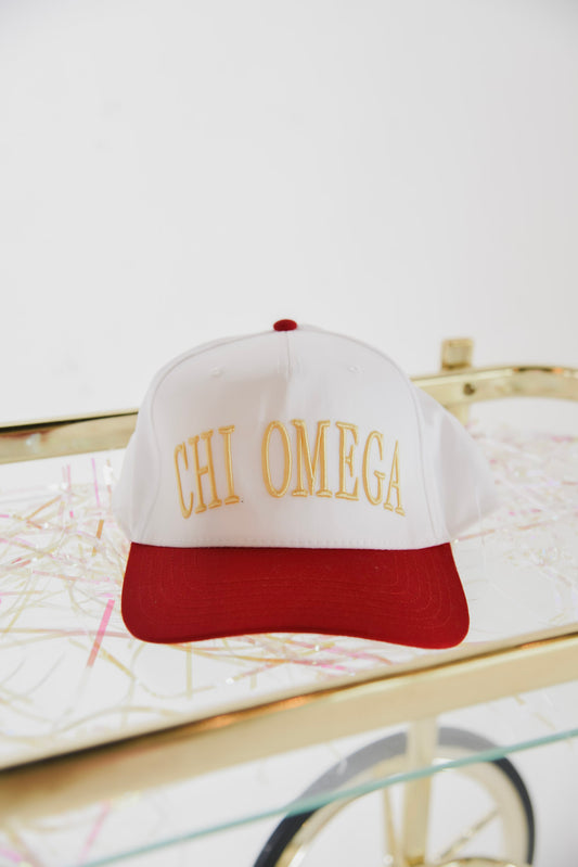 Chi Omega Embroidered Hat