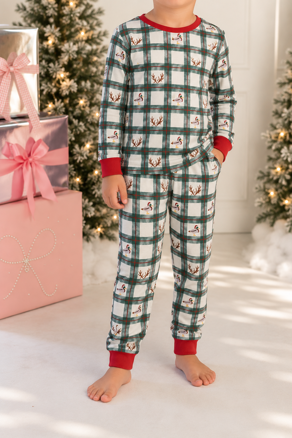 Duck/Antler Youth Christmas Pjs
