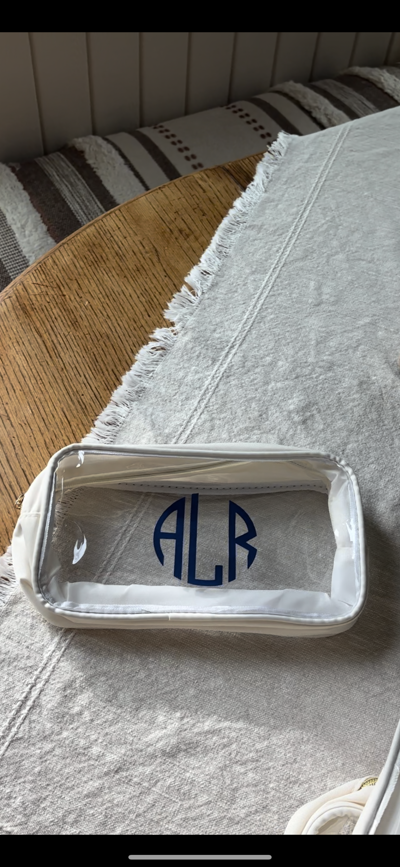 Personalized Clear Makeup Bags