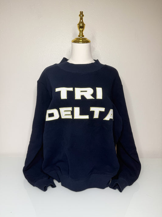 Tri Delta Mockneck