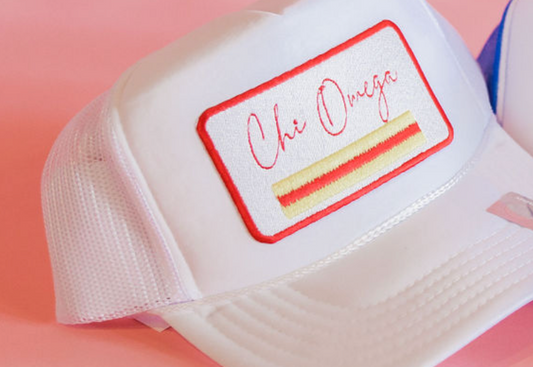 Chi Omega Patch Hat