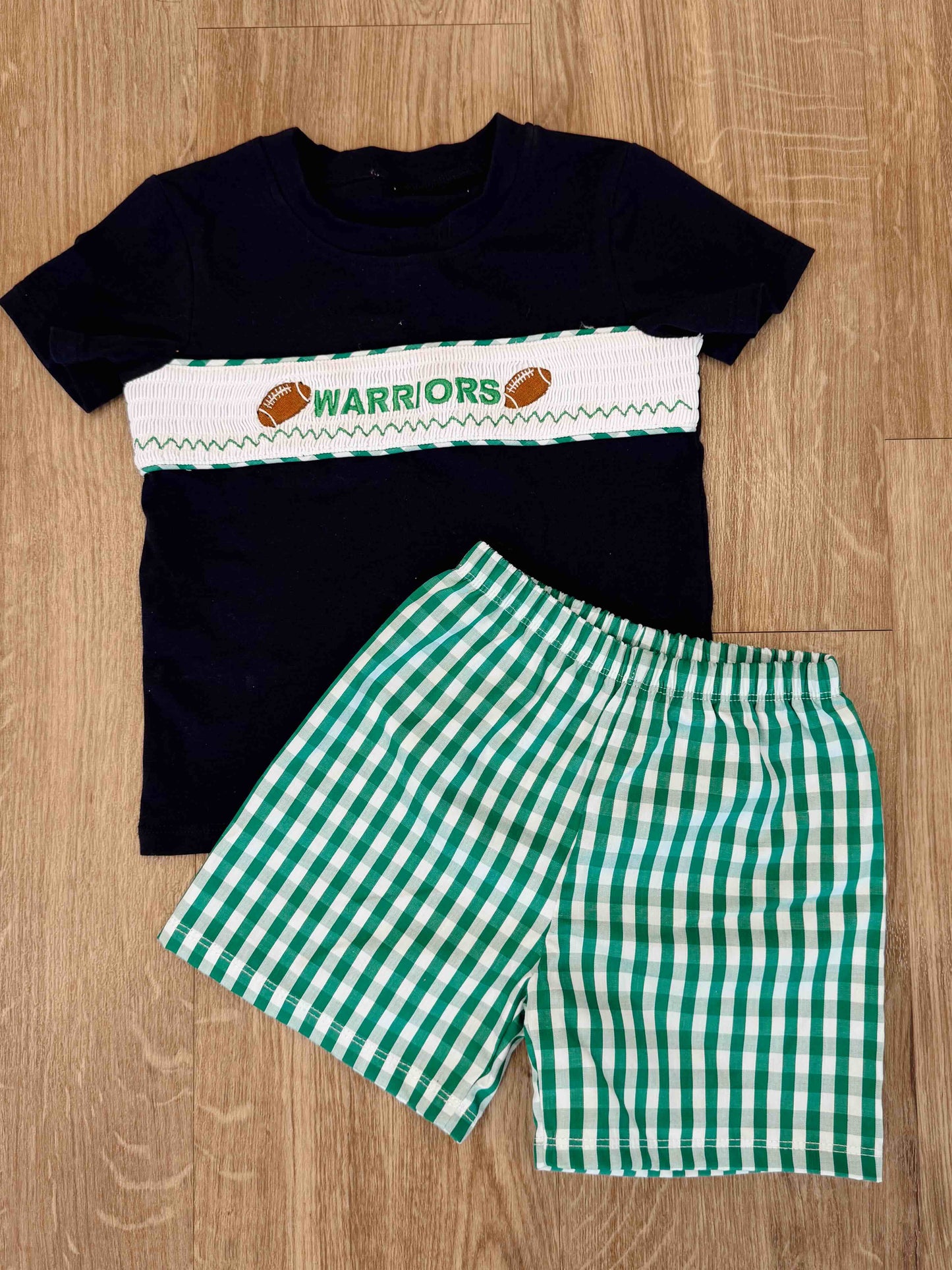 Smocked Warriors Youth Boys Set