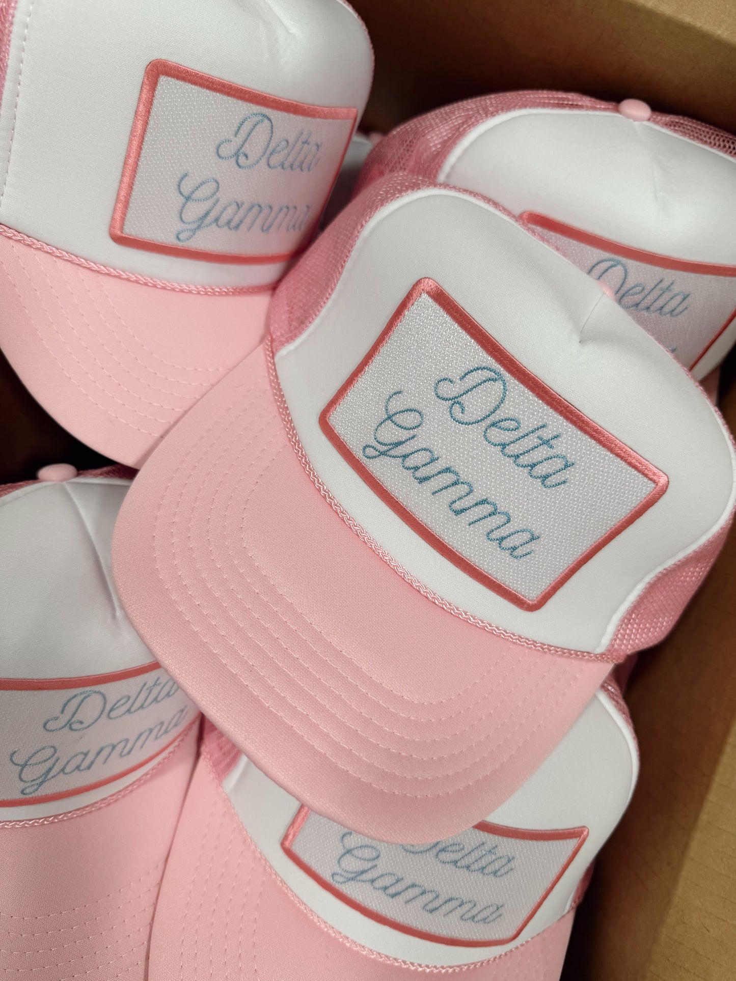 Delta Gamma Script Patch Hat