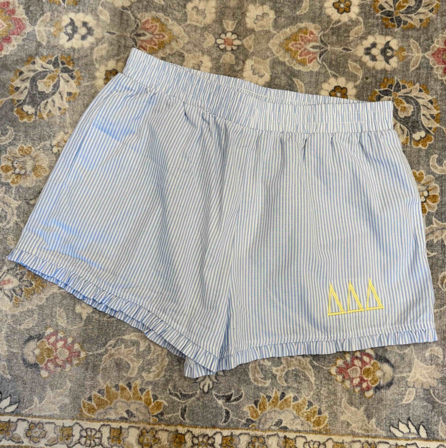 Tri Delta Stripe Shorts