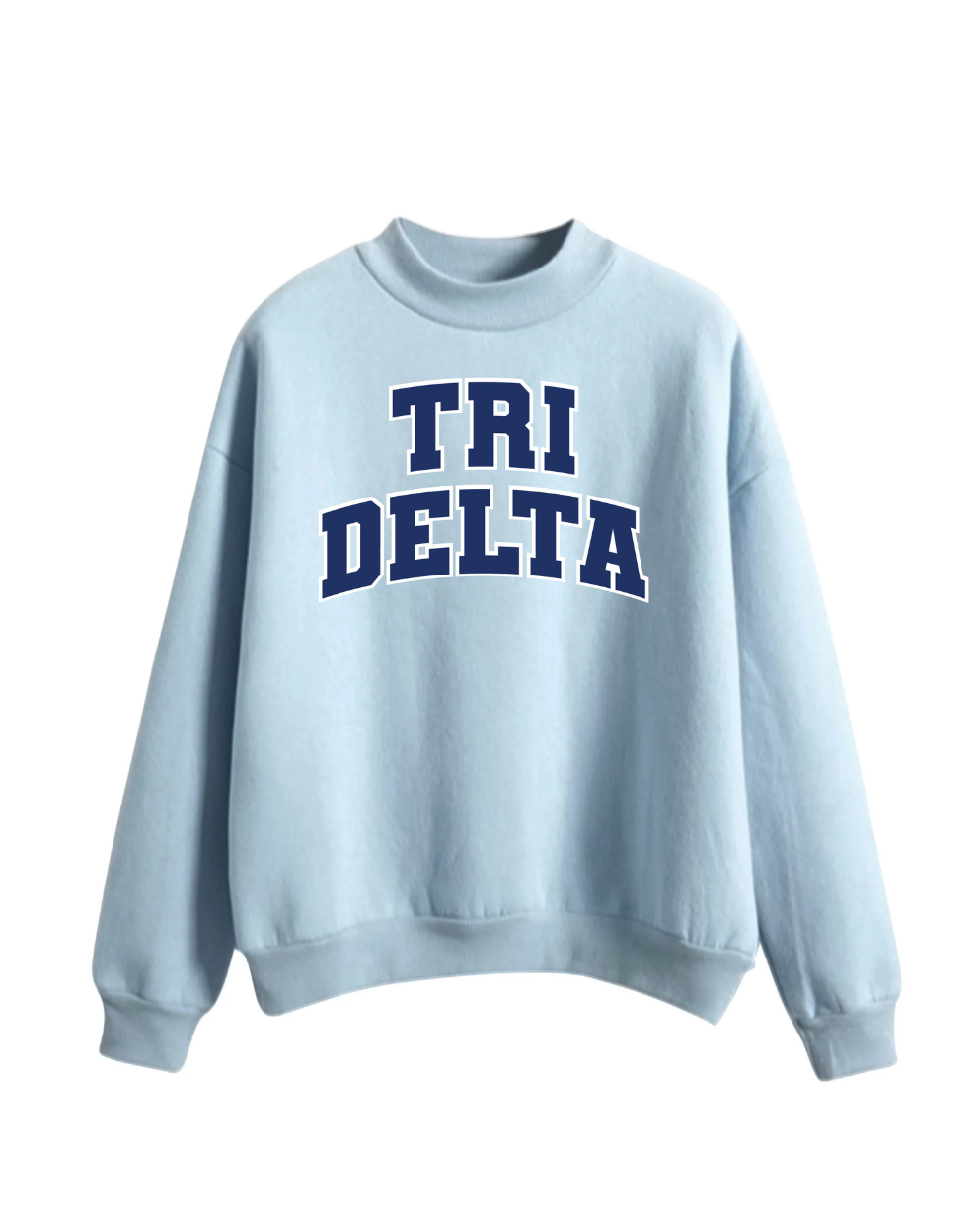 Tri Delta Mockneck Sky