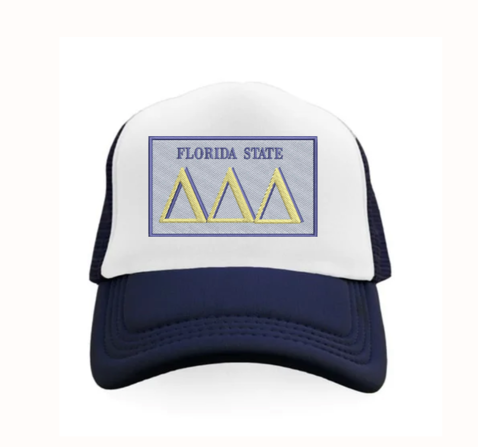 FSU Tri Delt Patch trucker hat