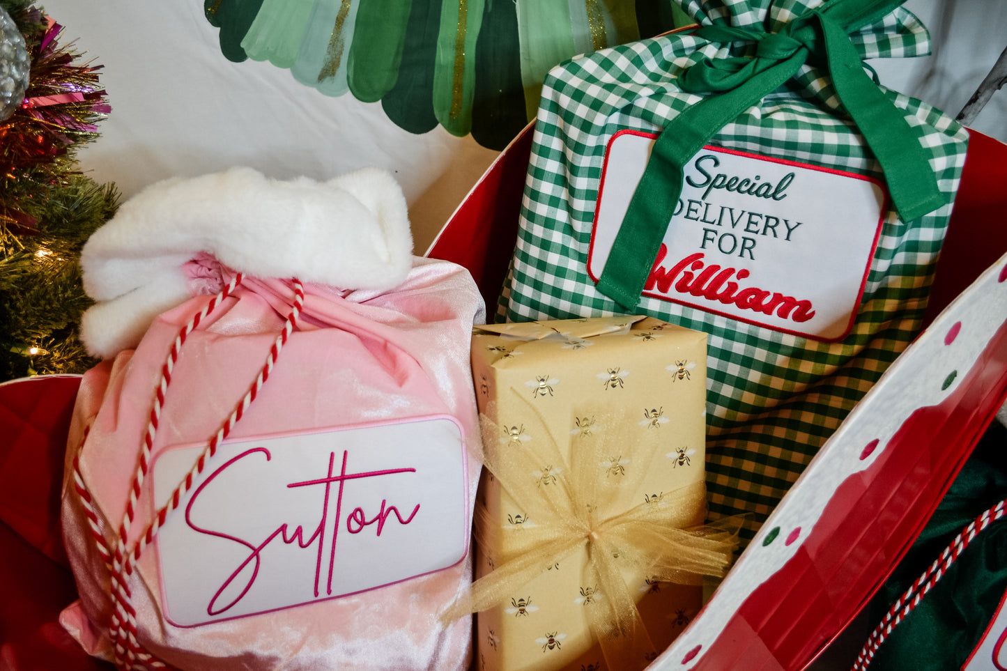Pink Santa Bag