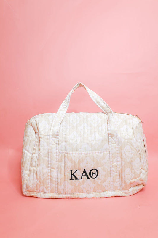 Kappa Alpha Theta Quilted Duffle Bag