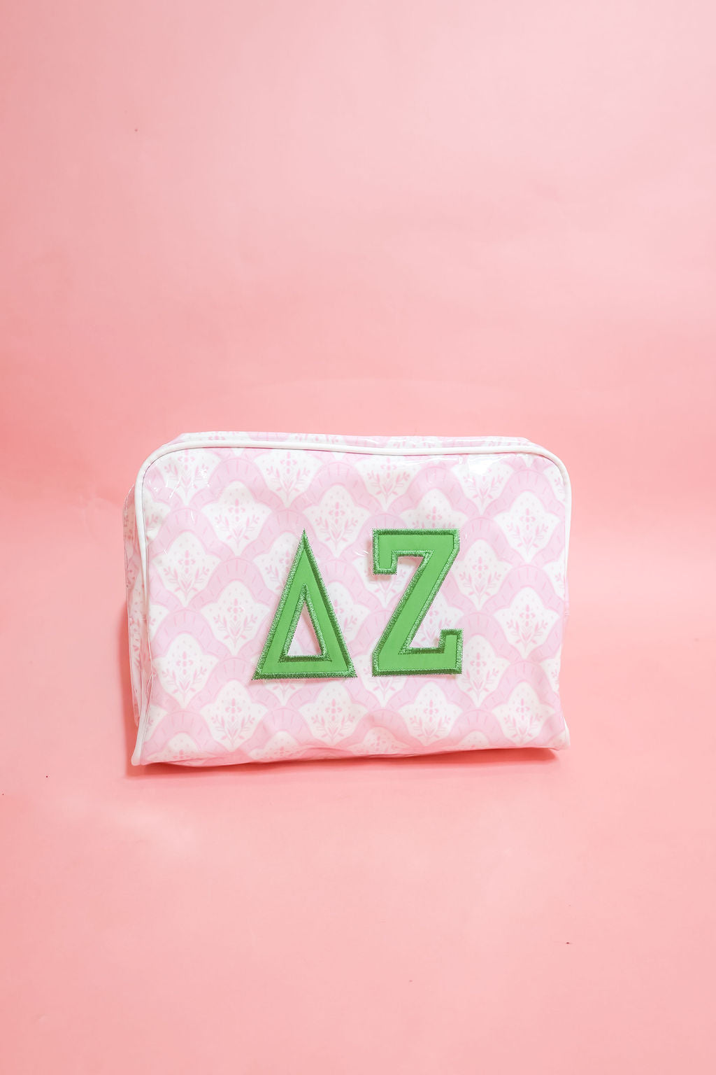 Delta Zeta Clear Coat Makeup Bag