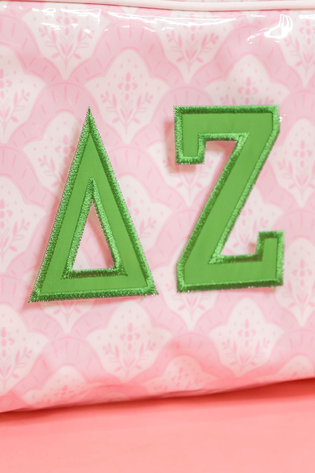 Delta Zeta Clear Coat Makeup Bag