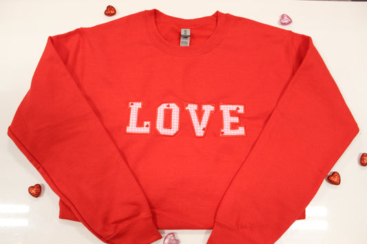 Women’s LOVE sweatshirt embroidered