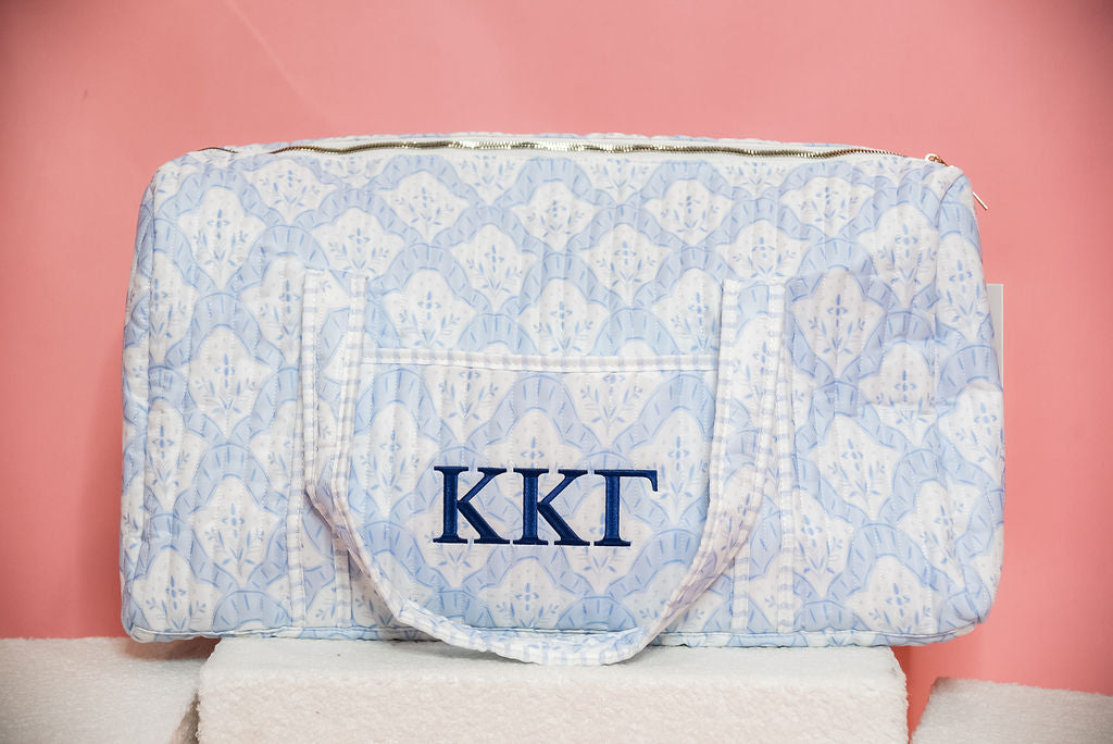 Kappa Kappa Gamma Quilted Duffle Bag