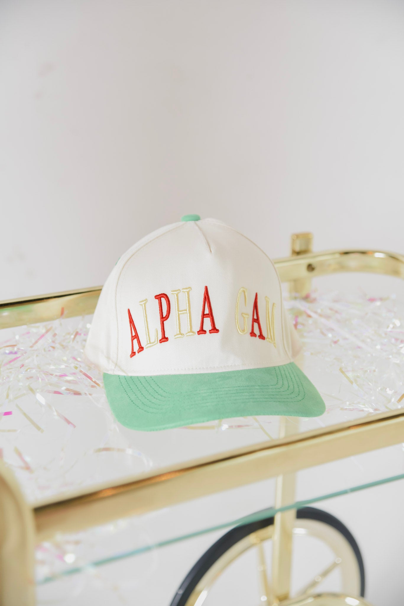 Alpha Gam Embroidered Hat