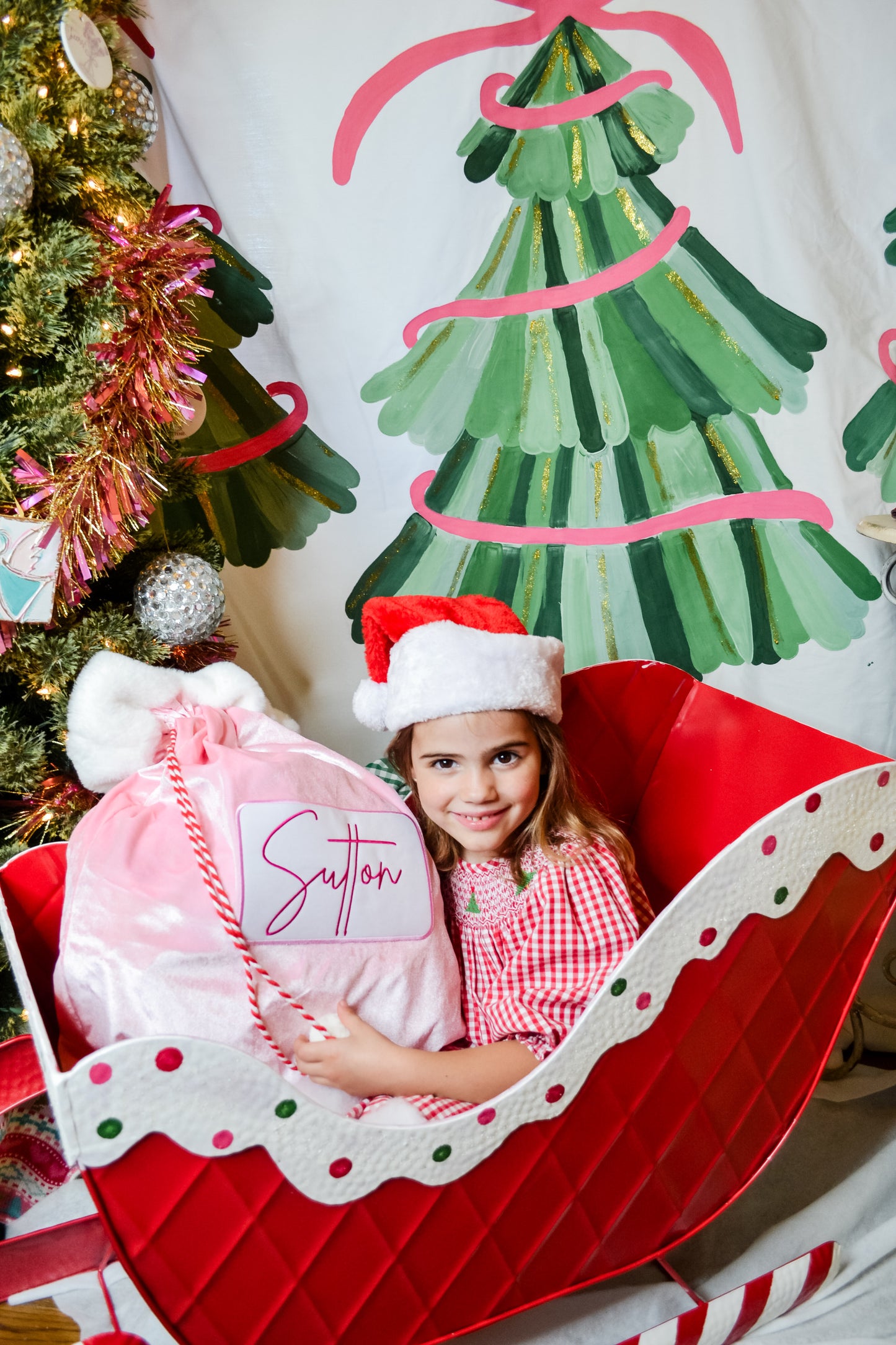 Pink Santa Bag