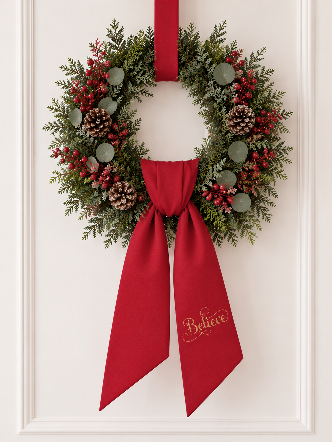 Believe Wreath Sash