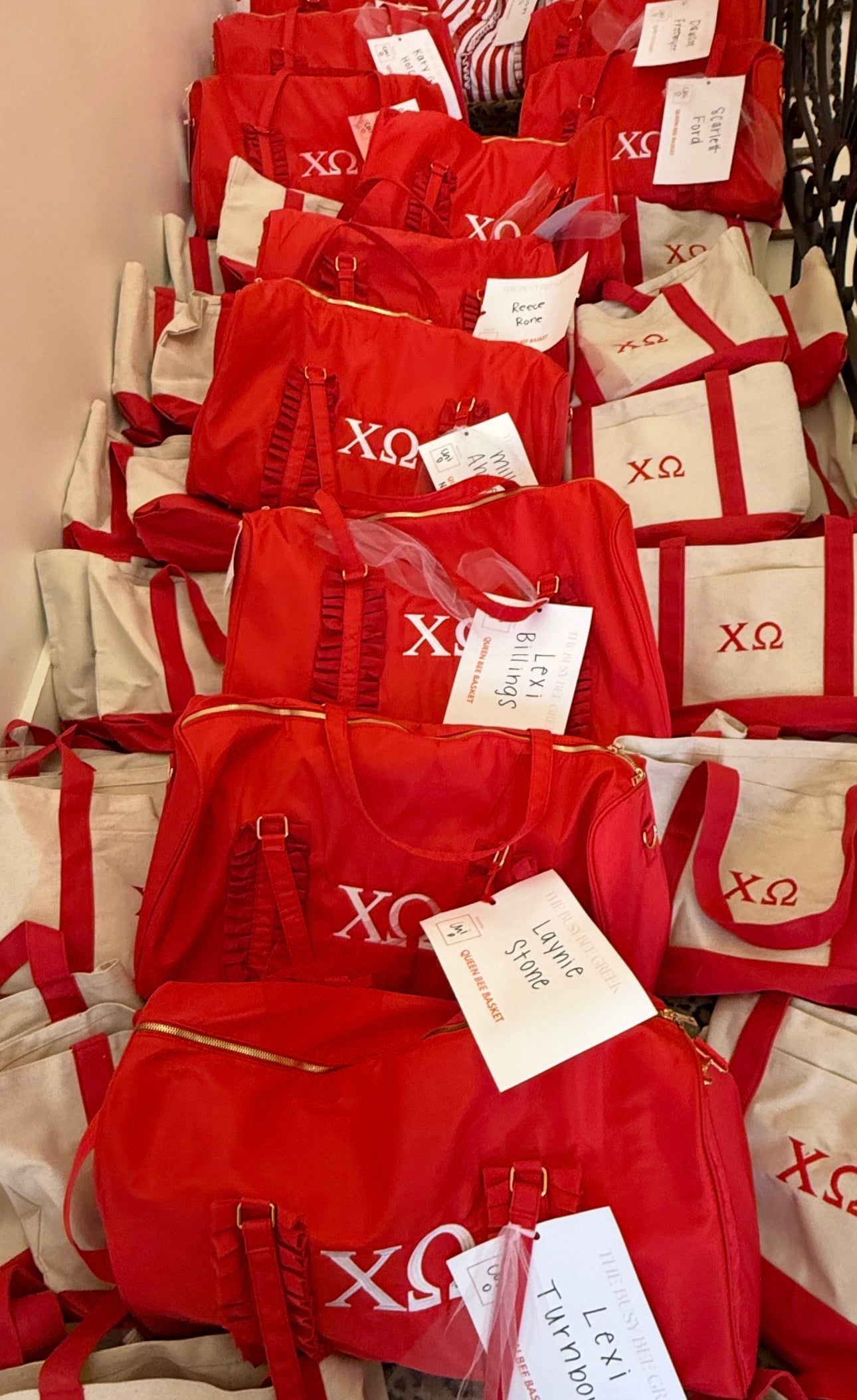 The CHI O sleepover duffle bag❤️