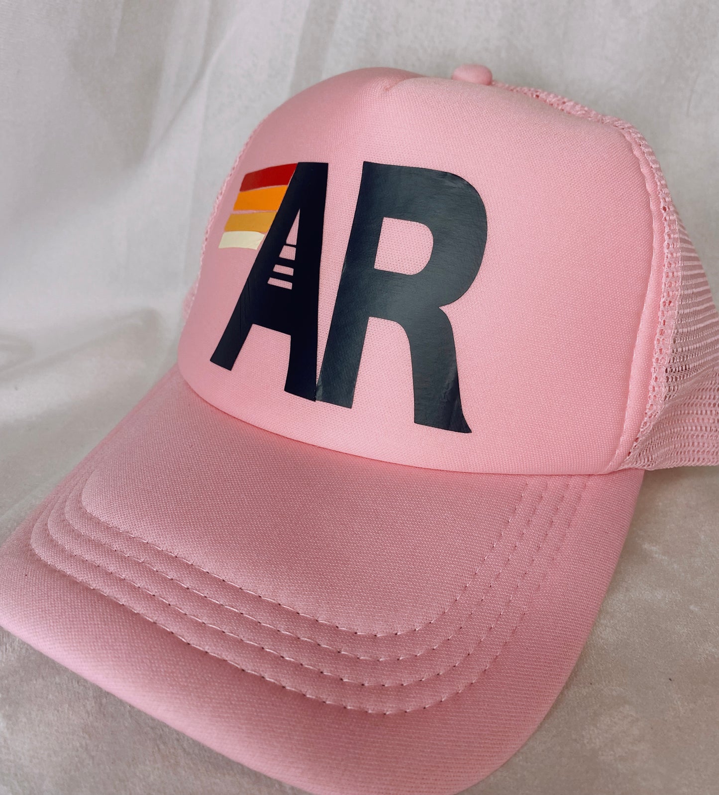 Arkansas Nation Pink Trucker Hat