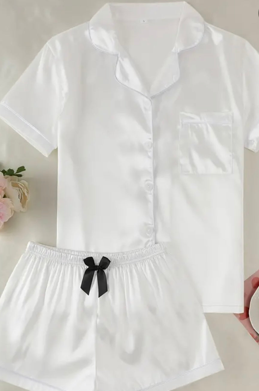 Chi Omega: Silk pajama set