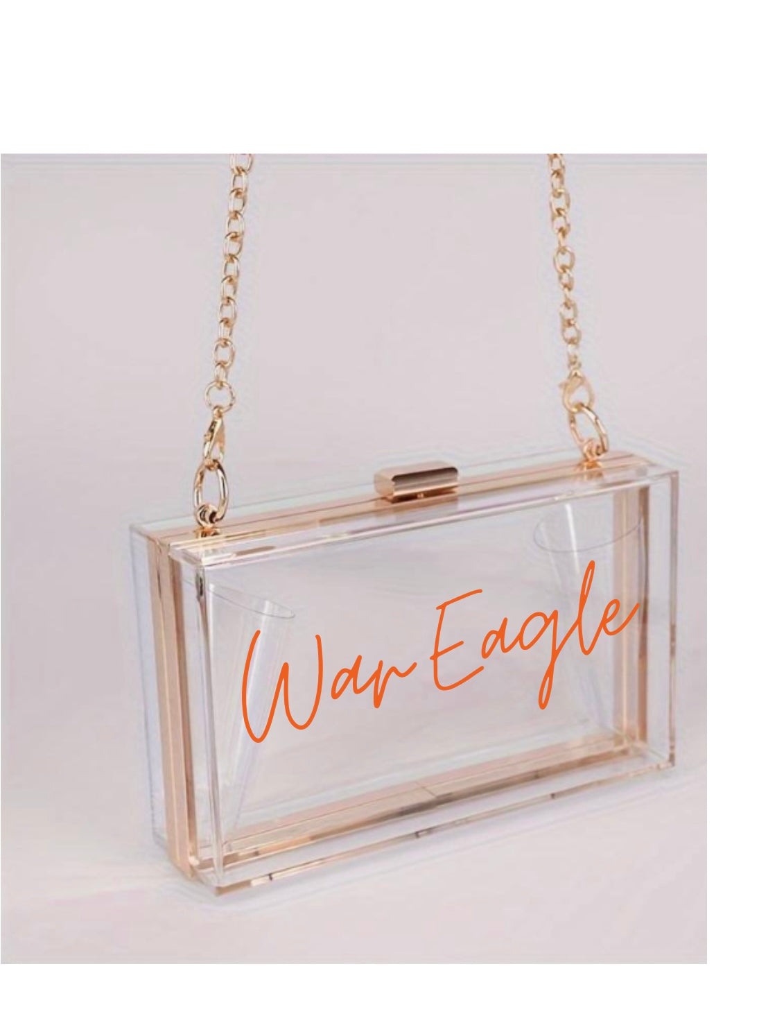 War Eagle Clear purse