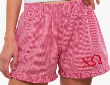 Chi Omega boxer shorts