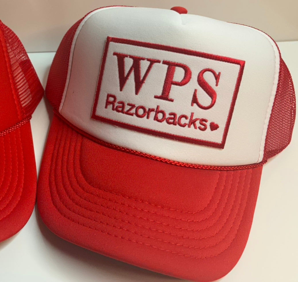 Red/ White WPS trucker hat
