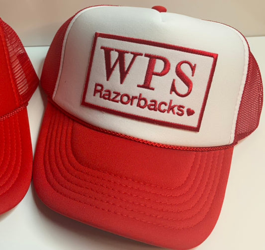 Red/ White WPS trucker hat