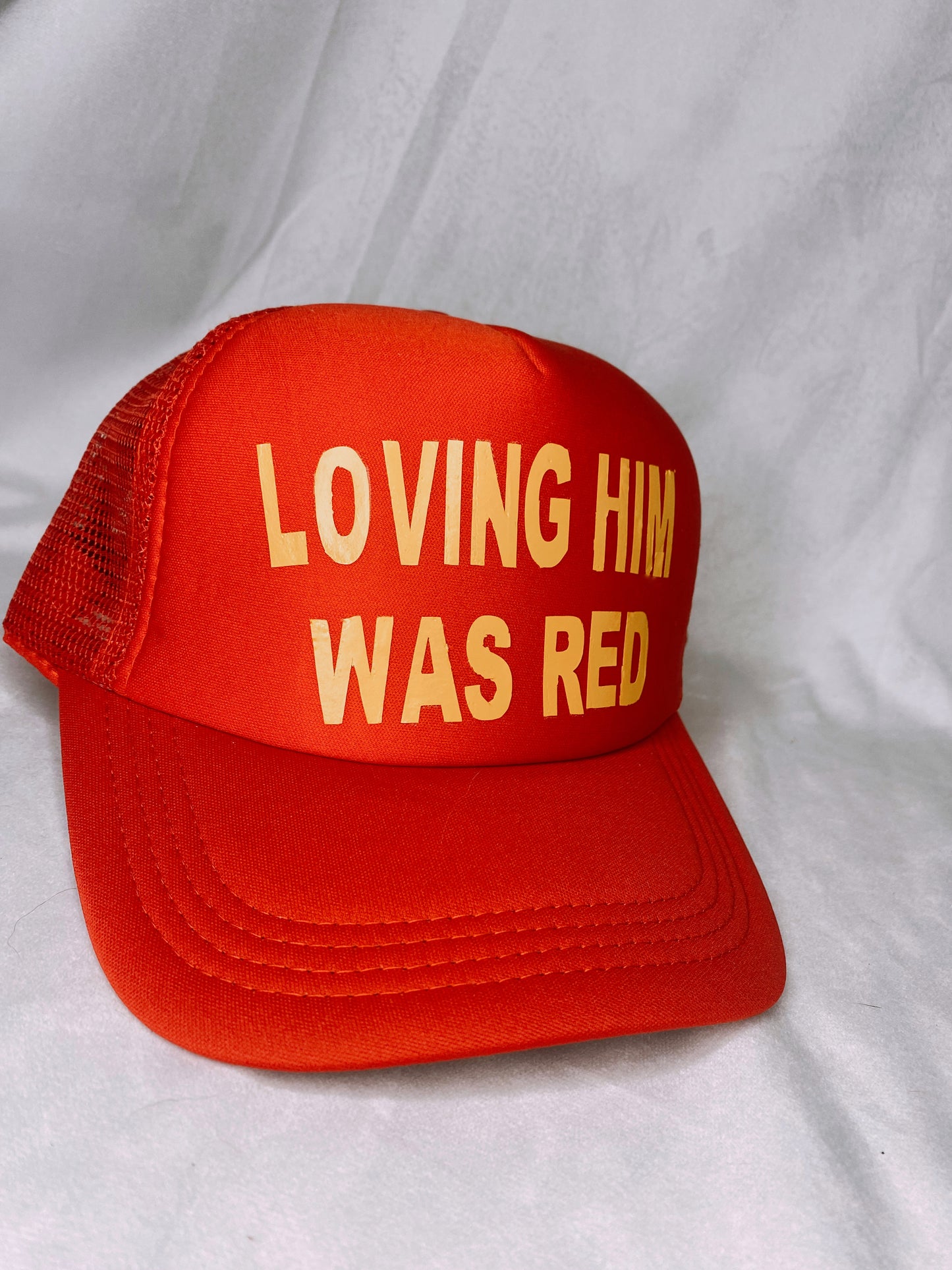 Loving Him Was Red Trucker Hat