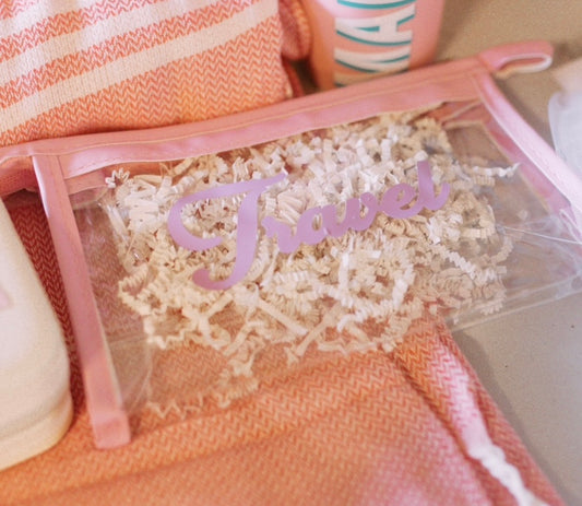 Personalized Clear Makeup Bags