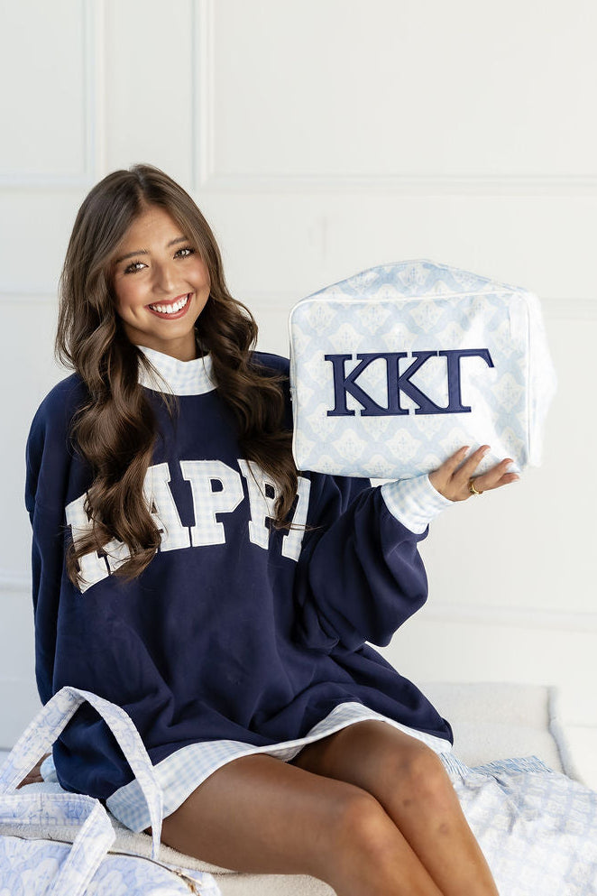 Kappa Kappa Gamma Clear Coat Makeup Bag