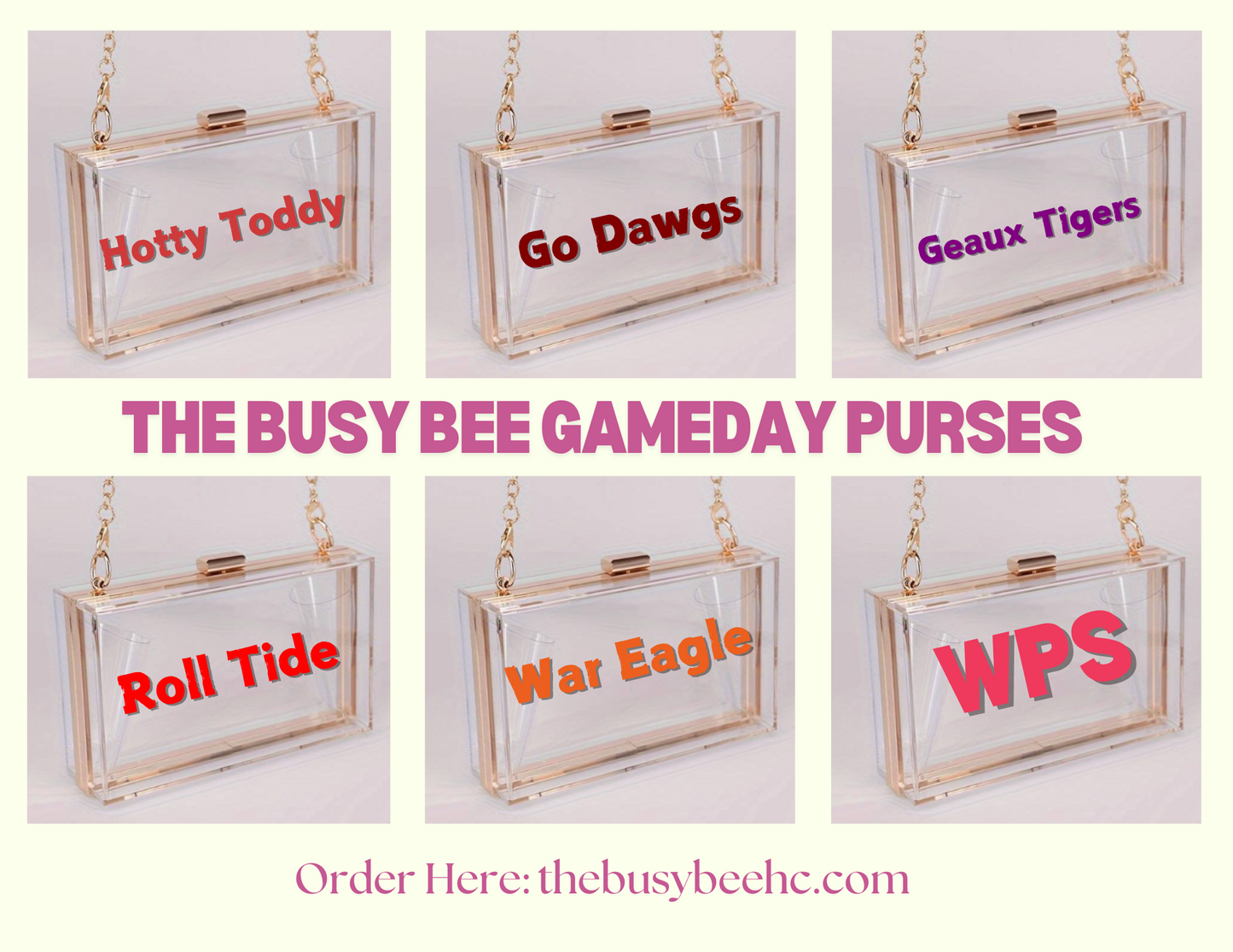 Gameday Clear Purse