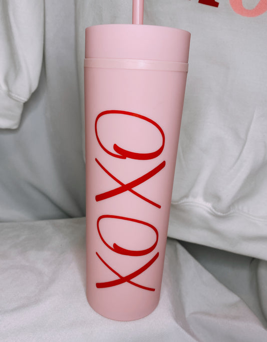 XOXO Pink Tumbler