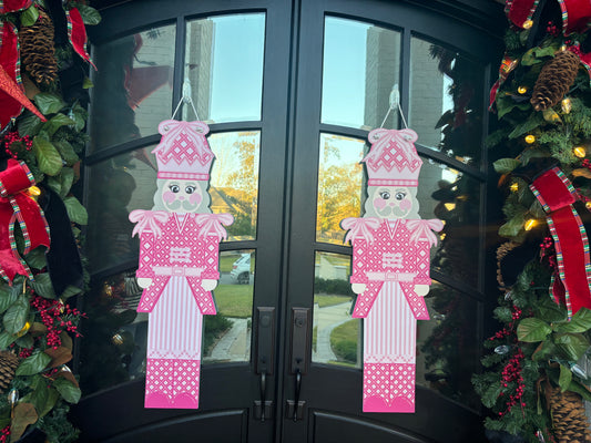 Nutcracker door hanger Pink