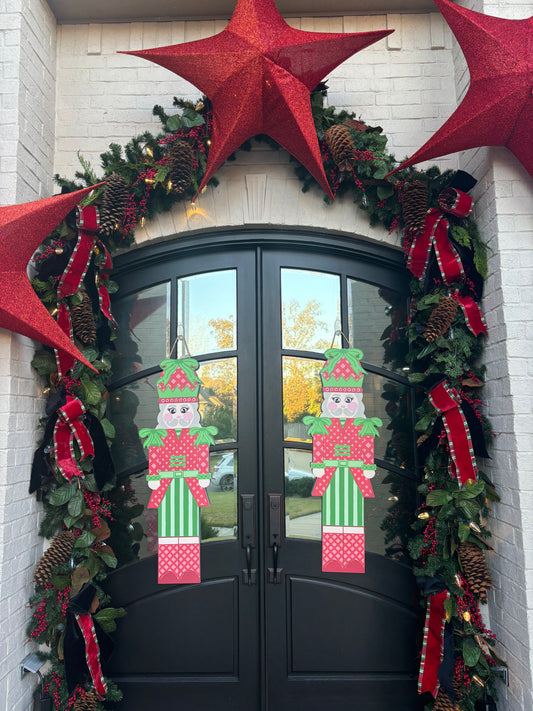 Nutcracker Door Hanger Red
