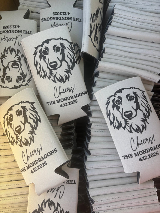 Wedding Koozies (100) Custom design...