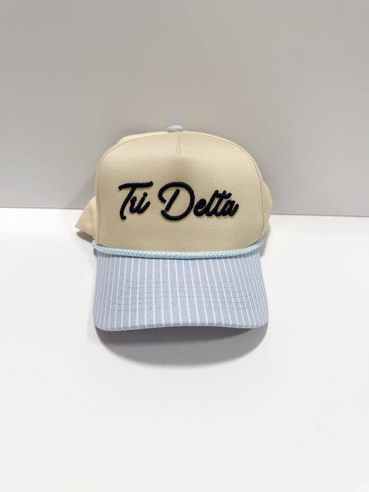 Tri Delta Stripe Hat