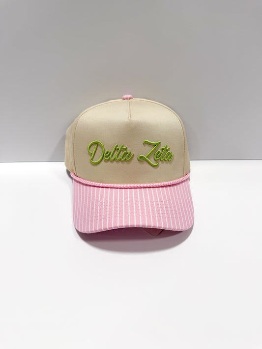 Delta Zeta Stripe Hat