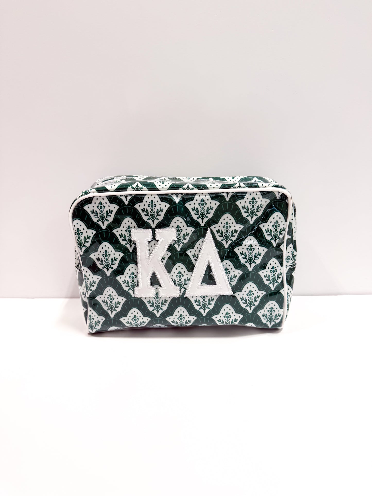 Kappa Delta Clear Coat Makeup Bag