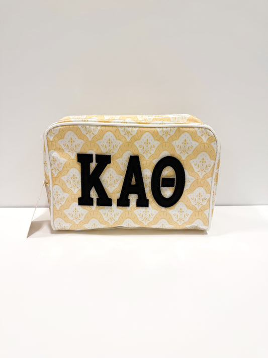 Kappa Alpha Theta Clear Coat Makeup Bag