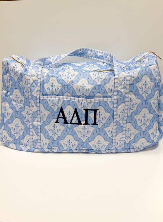 Alpha Delta Pi Quilted Duffle Bag