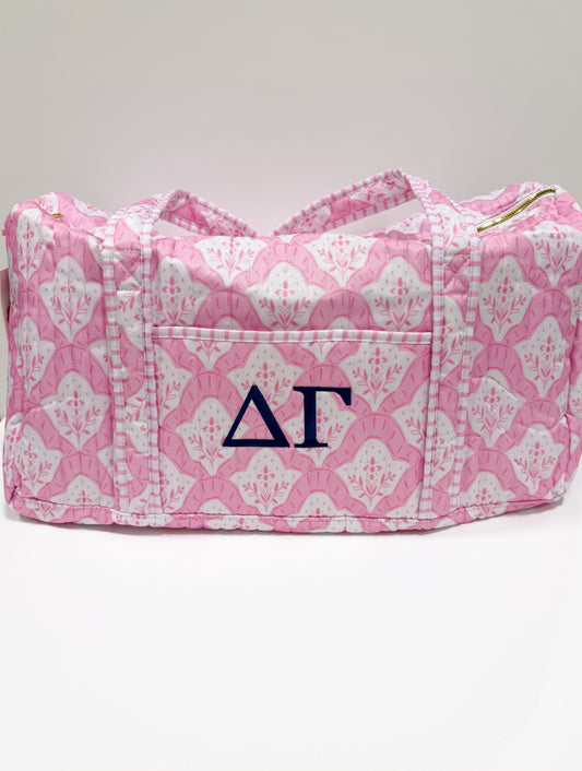 Delta Gamma Quilted Duffle Bag