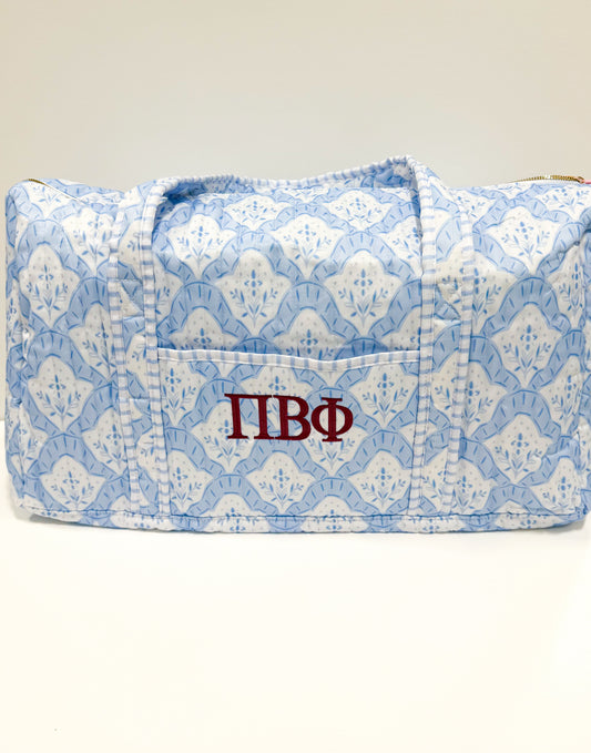 Pi Beta Phi Quilted Duffle Bag