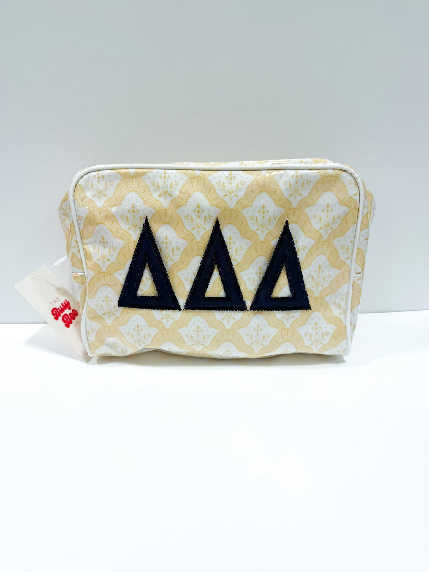 Tri Delta Clear Coat Makeup Bag